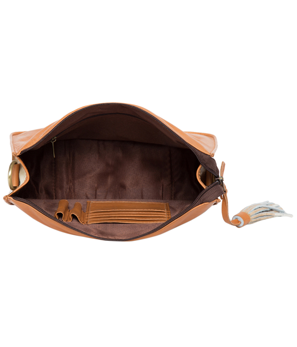 Malta- Tan Leather and Tan and White Cowhide Side Hair Bag - Cowhide ...